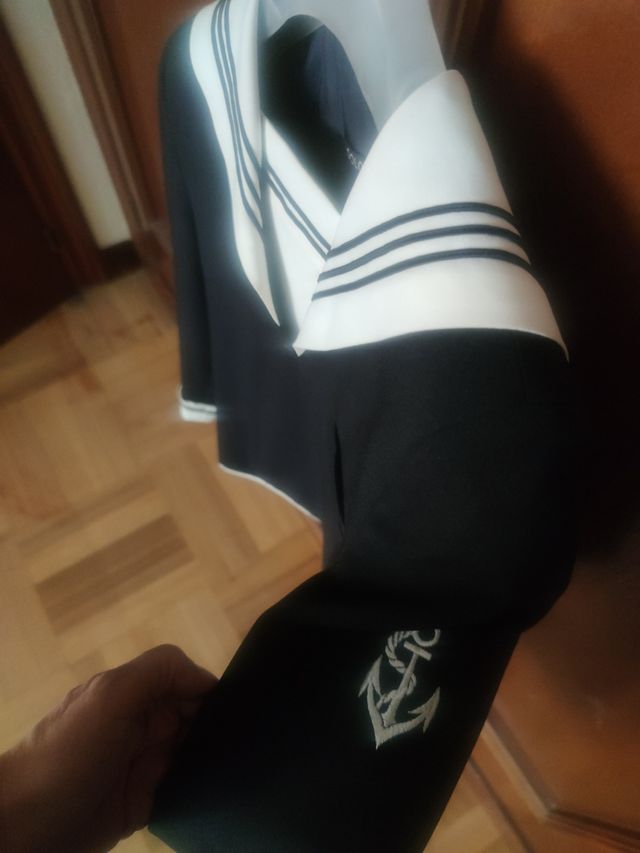 Traje de Comunion azul marino marinero