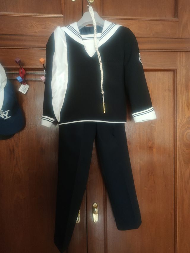 Traje de Comunion azul marino marinero