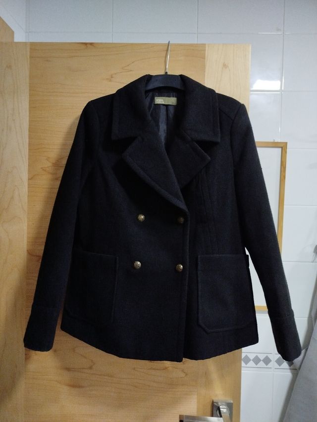 Chaqueta de paño negra