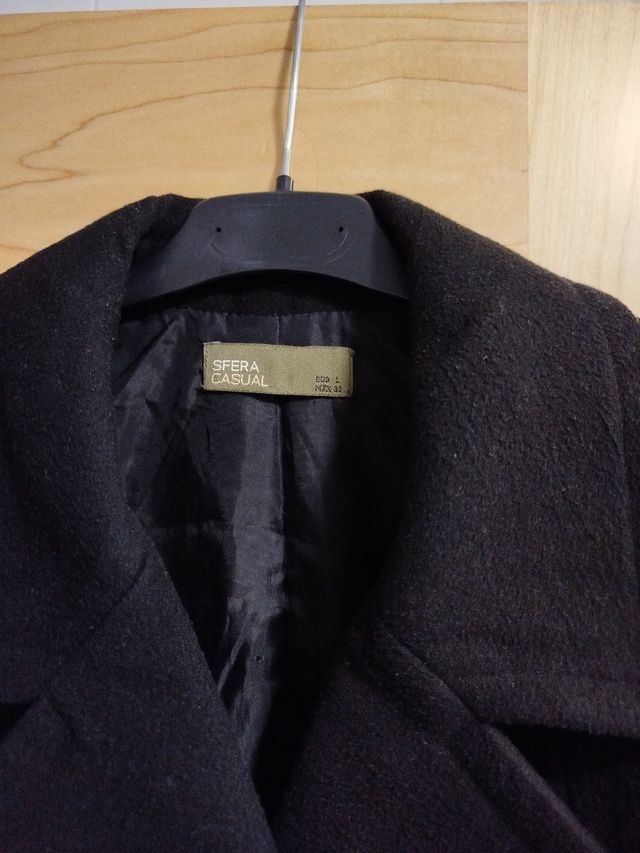 Chaqueta de paño negra