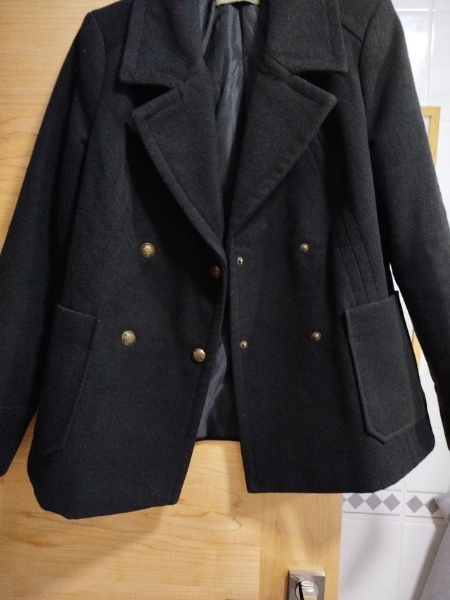 Chaqueta de paño negra