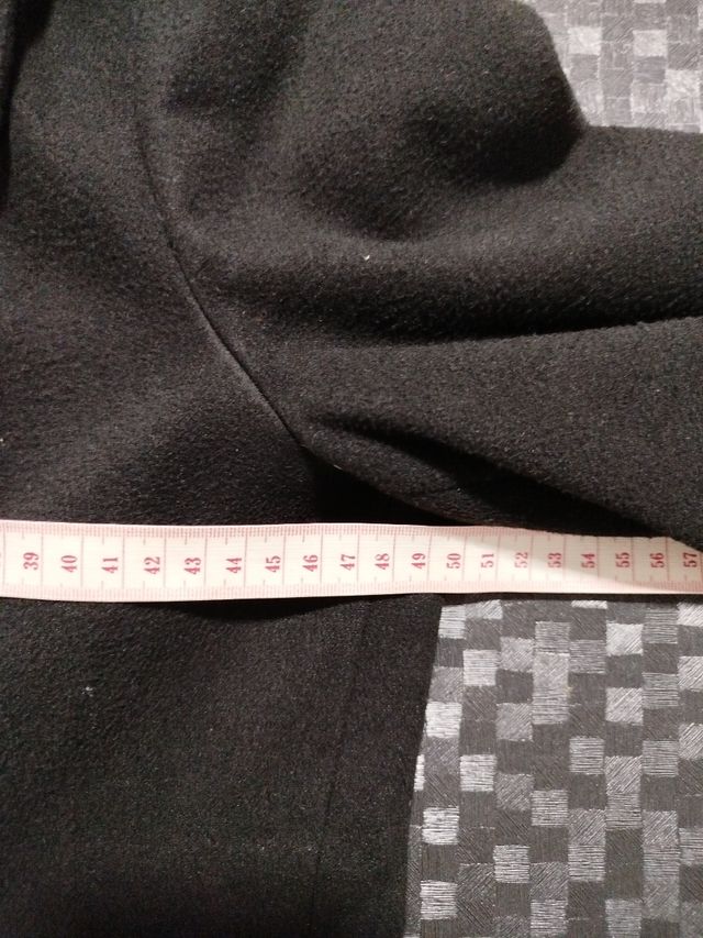 Chaqueta de paño negra