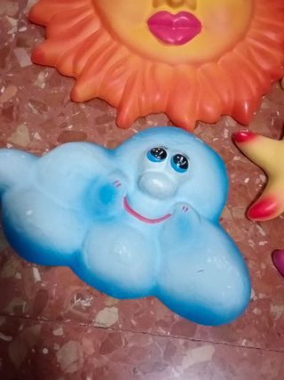 Sol, luna figuras escayola