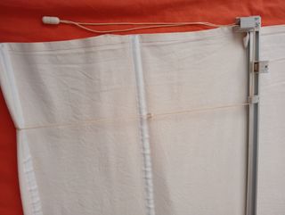 Estor enrollable algodón beige 120x160