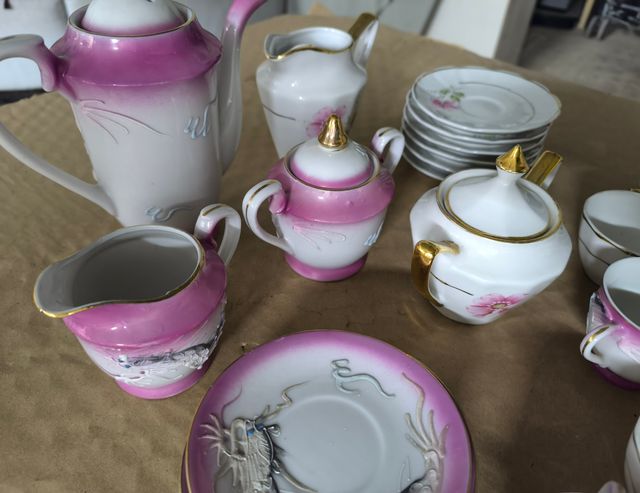 2 Juegos de Café de Porcelana