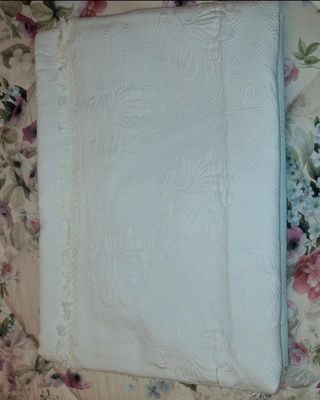 Copriletto Matrimoniale Cotone Bianco
