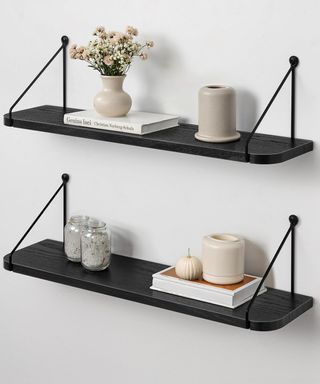 Estantes Flotantes Afuly 60 cm (Set de 2) Negro