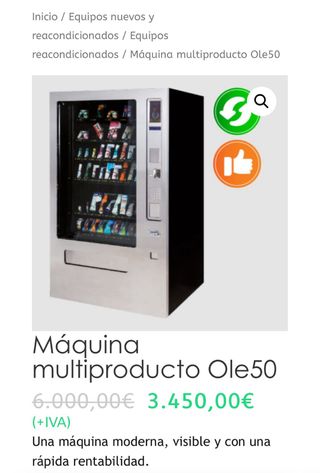 Máquina Vending Ole50