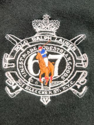 Polo manga larga negro Ralph Lauren. L.