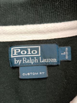 Polo manga larga negro Ralph Lauren. L.