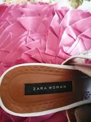 Sandalias Zara blancas mujer