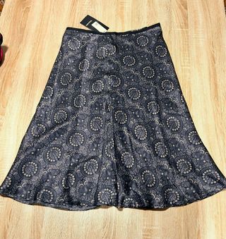 Falda Tintoretto. Negra, gris y beige