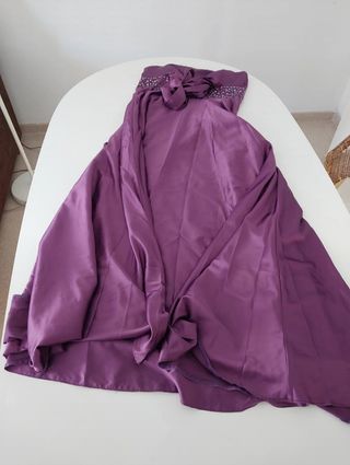 Vestido fiesta morado largo