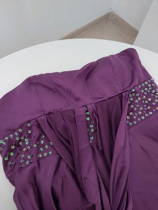 Vestido fiesta morado largo