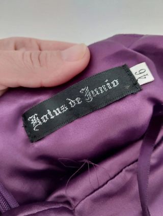 Vestido fiesta morado largo