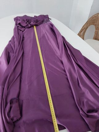 Vestido fiesta morado largo