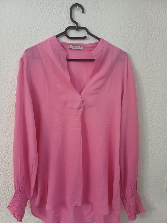 Camisa rosa mango nueva
