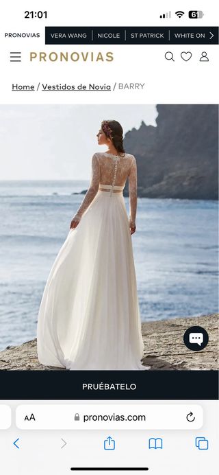 vestido novia pronovias