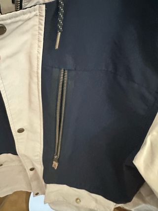 Parka larga quicksilver being y azul marino