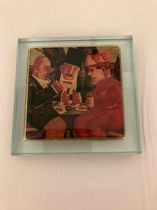 Fermacarte in cristallo