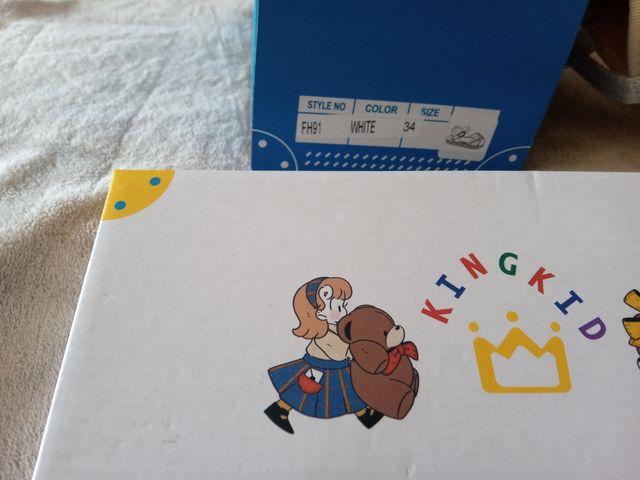 Alpargatas Kingkid niña nº 34 blancas