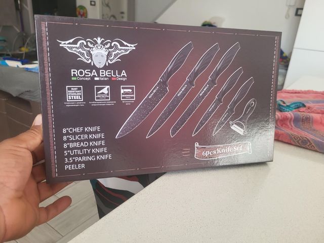 Set 6 coltelli Rosa Bella