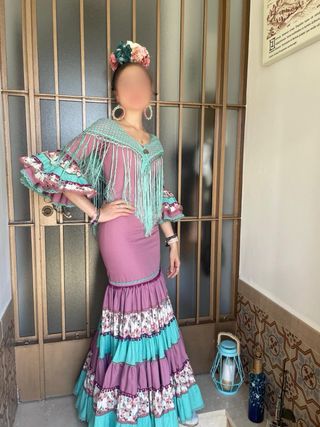 vestido de flamenca canastero