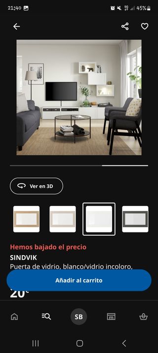 Puerta armario Sindvik 60x38