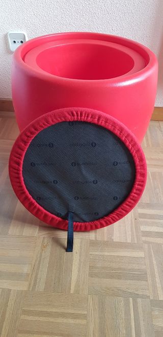 PUFF POUF ASIENTO ROJO CANDY CALLIGARIS