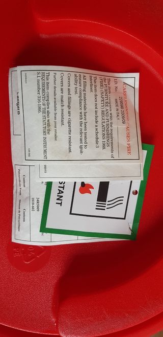 PUFF POUF ASIENTO ROJO CANDY CALLIGARIS