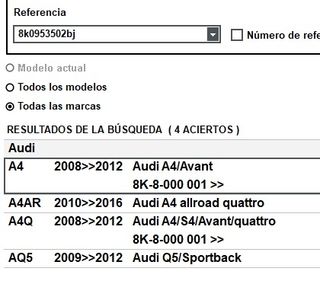 Mando limpiaparabrisas audi