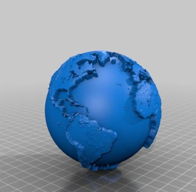 Mapamundi braile texturizada 