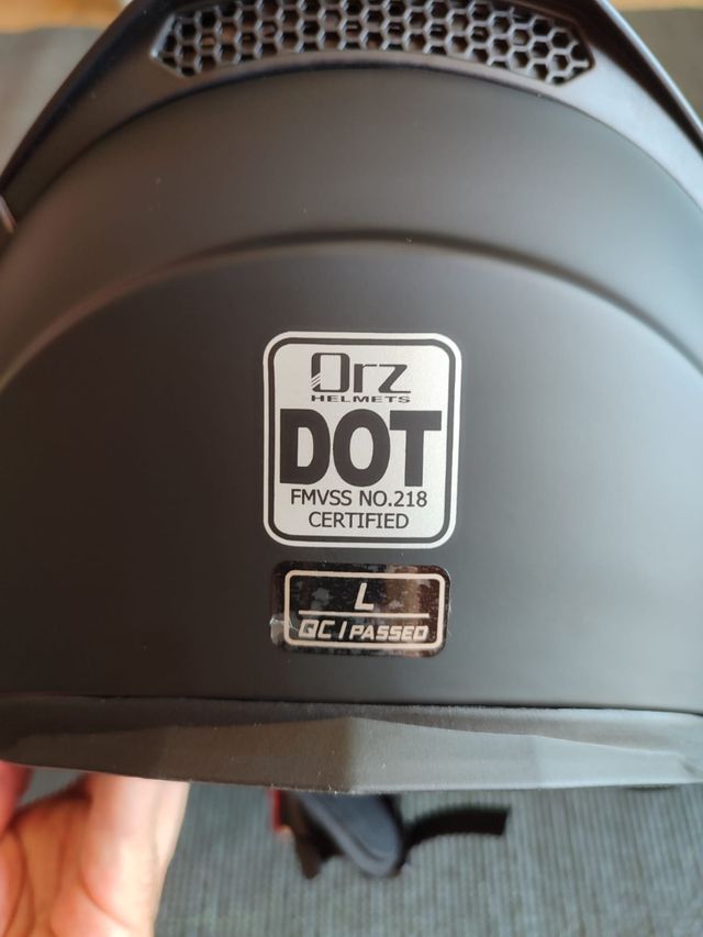 Casco Moto Modular Abatible talla L negro unisex 