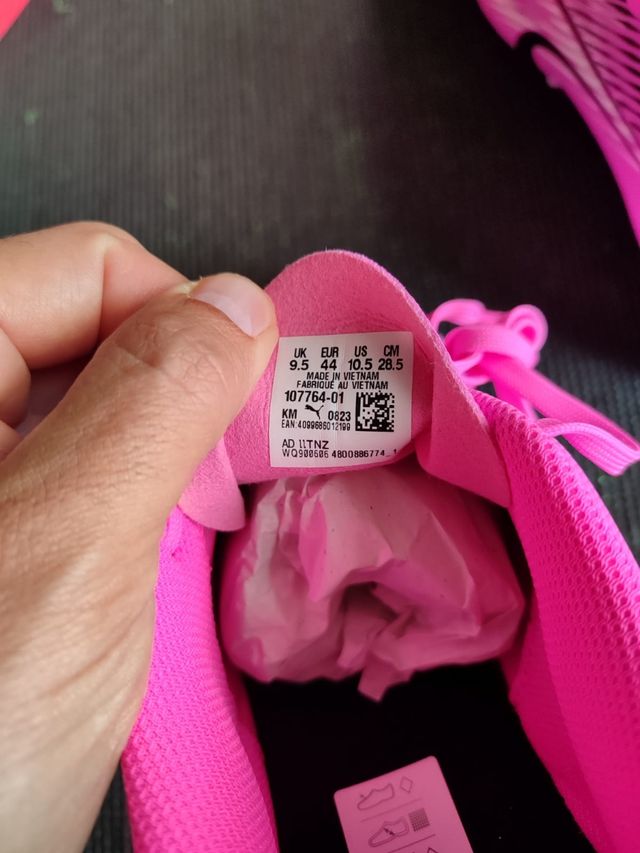 Botas Futbol Puma talla 44 rosa hombre