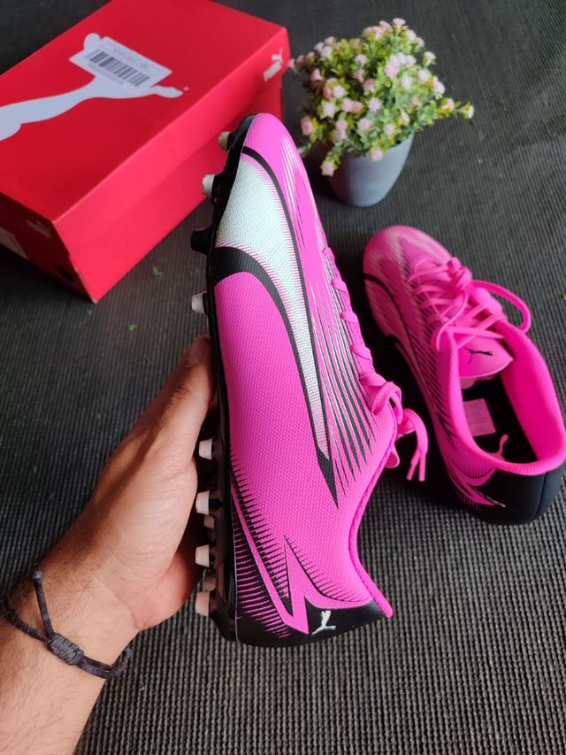 Botas Futbol Puma talla 44 rosa hombre