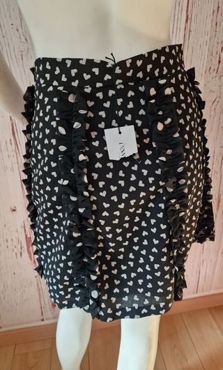Falda corazones Denny Rose con etiqueta