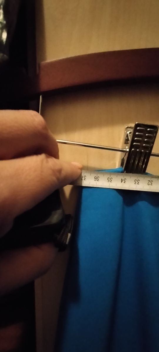 Falda rociera azul - Talla L