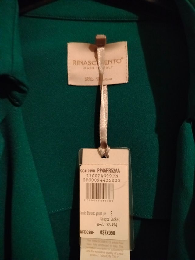 Giacca verde Rinascimento tg.4