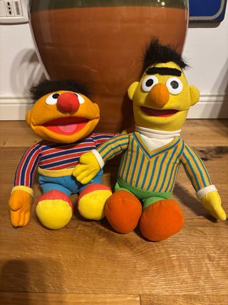 PELUCHES BERT ERNIE MATTEL 2000 FISHER PRICE