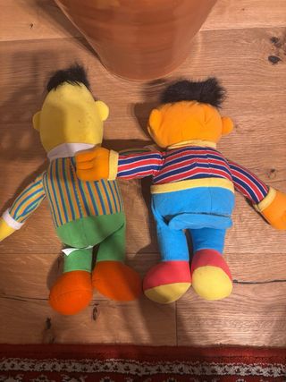 PELUCHES BERT ERNIE MATTEL 2000 FISHER PRICE