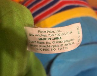 PELUCHES BERT  ERNIE MATTEL 2000 FISHER PRICE