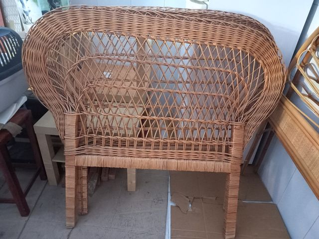 Cabeceros de mimbre cama individual 90