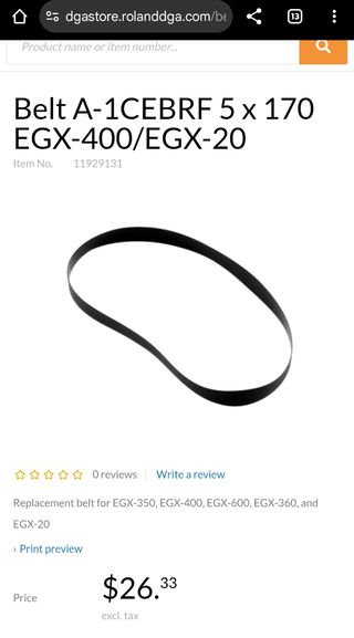 Correas motor para Roland series EGX - 11929131