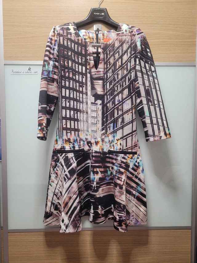 Vestido estampado talla L