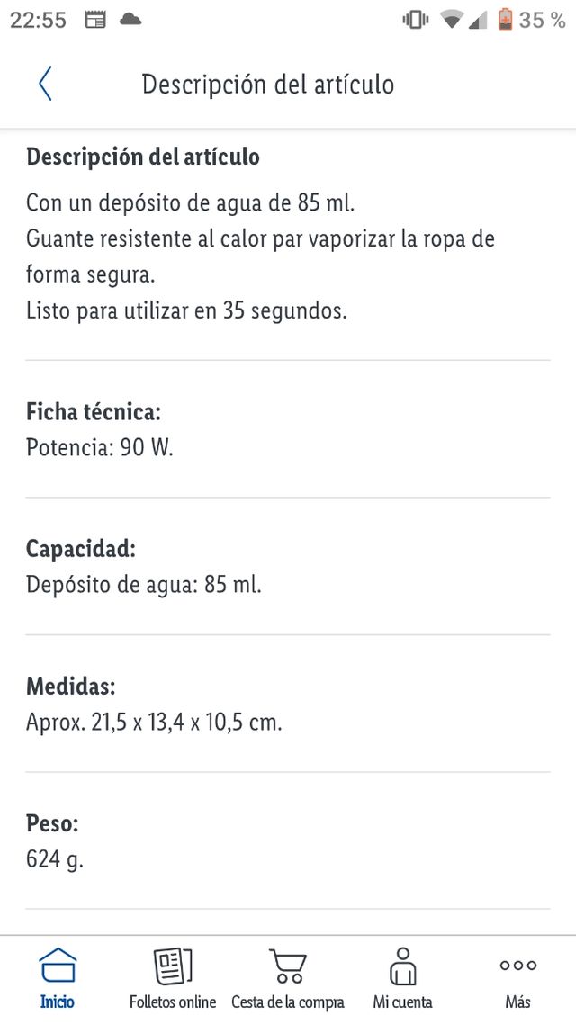 Planchador vertical Lidl