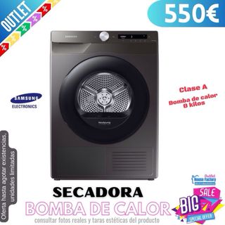 Secadora Samsung inox 8kg bomba de calor 