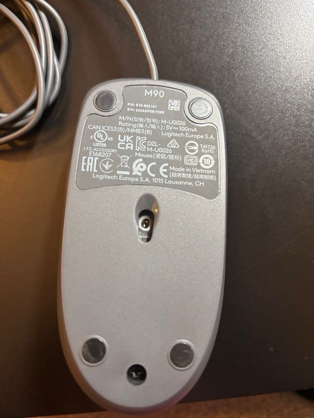 Mouse Logitech M90 USB | Preciso e funzionale