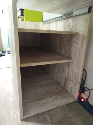 escritorio de madera estensible