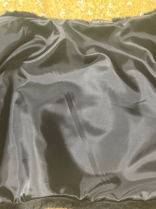 Elegante bolero nero in pellicciotto