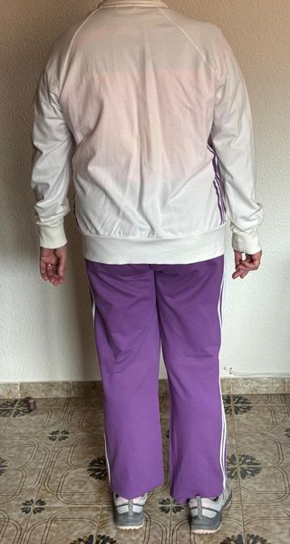 Chándal Adidas mujer blanco-morado